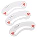 Lalang Reusable Eyebrow Shaping Stencils Set Grooming Brow Make Up Kit Tool Template (3pcs)