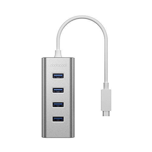 dodocool USB Typ C auf 4 Port USB 3.0 Hub Adapter mit USB C Female Charging Port Power Delivery PD für neue MacBook/MacBook Pro - 6
