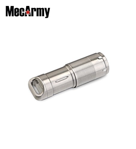 MecArmy Illumine X-1 die weltweit kleinste USB Schlüsselbundlampe mit 130 Lumen für 10180er Akku , Mini-Taschenlampe. - 4