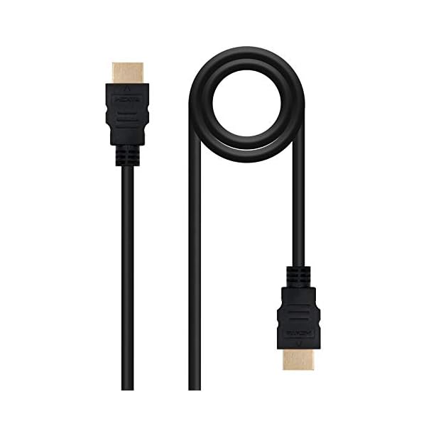 NanoCable 10.15.0302 - Cable HDMI V1.3 alta velocidad, 1080P, tipo A macho-macho, A/M-A/M, negro, 1.8mts