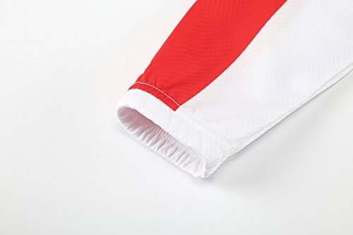 [Größe:S-5XL][option:Trägerhose,3D 2.8cm Sitzpolster] Fahrrad Trikot Langarm Radhose Radtrikot Fahrradbekleidung Herren Männer Hemd mit lange Ärmeln Set Cycling OutdoorTrikots Windjacke Neue - 5