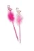 Produktbild Kugelschreiber "Flamingo" Stift, Geschenkidee, Federn, Puschel, Kristall: 2 Farben, VE 12 im Becher