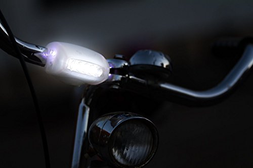 The Friendly Swede 2er-Set LED Fahrradbeleuchtung mit 3 Leuchtmodi und Silikon-Clip-on (Vorder- und Rücklicht) - 4