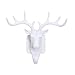 Produktbild Providethebest Kleiner Kunststoff-Wandhalter für Wohnzimmer-Hut-Beutel-Schlüssel Schmuck Rack-Rotwild-Kopf-Dekor-Haken-Organizer Weiß