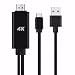 Produktbild HUANSI UK Typ C auf HDMI 4K Kabel HDTV TV Digital AV Adapter Kabel HDMI Stecker schwarz Schwarz 1 Meters