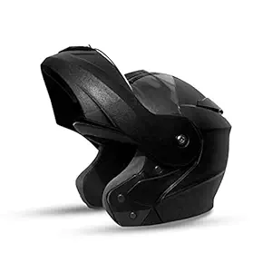 FASTZone Ninja Flip Up Helmet for Men and Women, Black