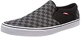 Vans Schwarz Asher Checkers Slip On Trainers.