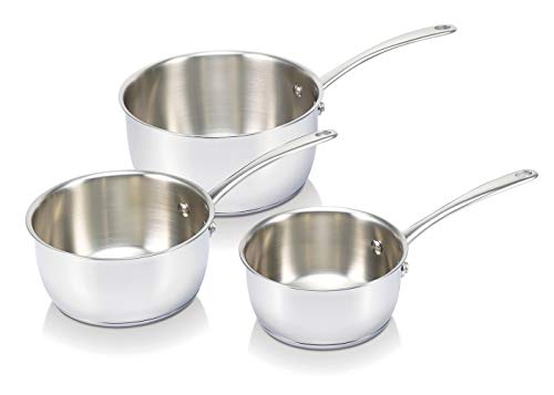Bekaline 13516974 Belvia Série de 3 Casseroles en acier inoxydable 16/20 cm