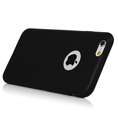 Badalink Case f  r iPhone 6 iPhone 6S 4 7 Zoll  TPU Case Handycase Schutzh  lle Handytasche Matt mit Logo-Loch Schwarz Dunkleblau Rosa