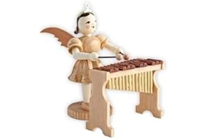 BLANK BRINK-HOLZSPIELZEUG Brink Holzspielzeug Blank Kurzrockengel mit Xylophon Natur Erzgebirge EK 061 NEU Faltenrock-Engel