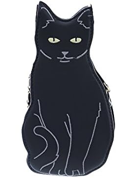 LB-60 Katze Cat schwarz Figur Pastel Goth Lolita Bag Harajuku Umhänge-Tasche