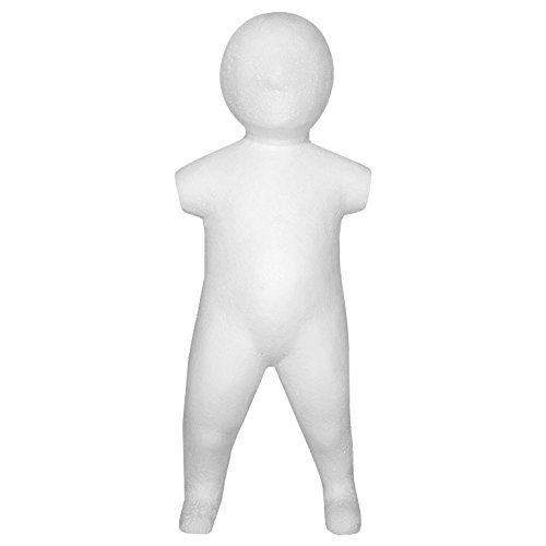 DummyDoll ® Styropor Torso Baby 56/62/68 Schneiderpuppe Dekotorso Dekobüste Schaufensterpuppe - 2