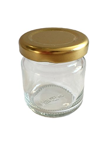 60er Set Sturzgläser Mini Gläser 53 ml Deckelfarbe Gold To 43 Rundgläser Honig Kaviar Marmeladengläser Obstgläser Einweckgläser Senf, Honig, Gläser, Einmachgläser, Portionsgläser, Probiergläser, Imker Vitrea - 3