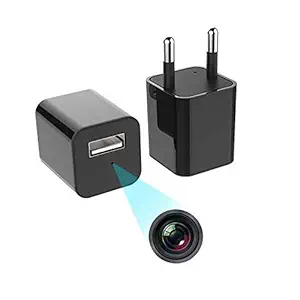 ISH Spy Camera USB Wall Charger Hidden Cameras Small Spy Cam for Home Mini Camera 1080p Full Hd Audio and Video Recorder for Home, Office, Kids, Baby, Pet Monitoring (ISH-1080PWALLCHARGER)