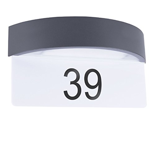 Preisvergleich Produktbild Eurosell IP54 Design Hausnummer LED beleuchtet Wand Lampe Hausnummernleuchte beleuchtet