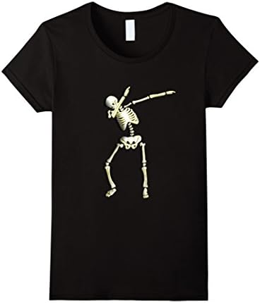 Womens Cool Dabbing Skeleton Cinco de Mayo Shirt Medium Black