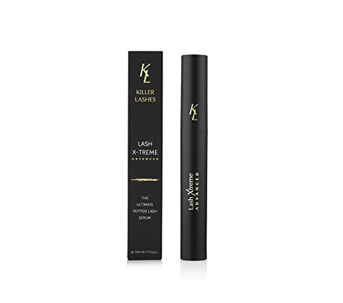 KL Killer Lashes- Lash Xtreme Advanced- Lash Conditioner & Growth Serum | 5ml | Powerful Peptide & Grape Stem Cell Extract Stimulates Natural Growth | Make Your Eyelashes Appear Longer, Fuller & Wider