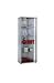 Produktbild Standvitrine Glasvitrine Sammlervitrine Beleuchtung Vitrine Alu Silber