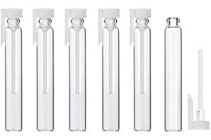 Enslz 100 mini flaconi vuoti in vetro per oli essenziali e aromaterapia (3 ml)