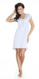 dn-nightwear Damen Umstandsnachthemd / Stillnachthemd aus 100% Baumwolle - 2