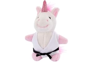 BAY SPORTS Bay Einhorn Leni PLÜSCH Schlüsselanhäger Mini-Plüschtiere Unicorn Pferd Glücksbringer Karate Judo Kickboxen Budo Kampfsport Ju Jutsu TKD Taekwonde BJJ Aikido Kick Boxen