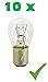 Produktbild PRAKTISCHES 10er Set! (Grundpreis: 1,30 EUR/STK) 10 x P21/5W 24V 21/5W BAY15d Glühlampe Glühbirne Stopplicht- Blinklicht- Schlusslicht- Kennzeichen-Lampe Halogen-Lampe Auto-Lampe