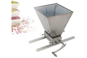 FETCOI Molinillo manual para cereales ajustable con 2 ruedas, molinillo de pimienta y pienso para maíz