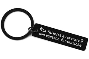 Kabulae Regalo Collehe,Regalo Collega Donna,Regalo Collega Uomo,Portachiavi Colleghe,Regalo Collega Che Cambia Lavoro