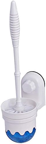 Toilet Brush Holder Kit Creative Wall Mounted Suction Cup Plastic Toilet Cleaning Brush Holder Bathroom Sets