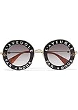 gafas gucci mujer baratas Protective case included Gucci GG0113S 001 Gafas de sol, Negro (Black/Grey), 44 para Mujer