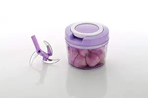 TANNA CREATION Multipurpose Manual Vegetable, Dry Fruit and Onion Pull Chopper and Quick Cutter Machine Chopper Grinder Mixer Slicer 450 ML