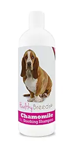 Healthy Breeds Chamomile Dog Shampoo & Conditioner with Oatmeal & Aloe for Basset Hound - Over 200 Breeds - 8 oz - Gentle for Dry Itchy Skin - Safe with Flea and Tick Topicals