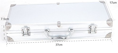 RoseFlower® 6 teilig Hochwertige Edelstahl Grillbesteck Barbeque mit Aluminium-Koffer enthalten – Perfekte Schwerlast Professionelle Grill-Werkzeug BBQ Zubehör Kit - 2