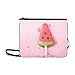 Produktbild SHAOKAO Wassermelone-Eis auf einem Stickmuster Benutzerdefinierte hochwertige Nylon Slim Clutch Bag Cross-Body Bag Umhängetasche