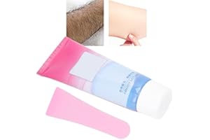 BRRNOO Crema Depilatoria Pelli Sensibili, Crema Depilatoria Donna Intima Senza Dolore Con Raschietto Zona Genitale Gambe Braccia Ascelle Crema Depilatoria per Pelli Sensibili