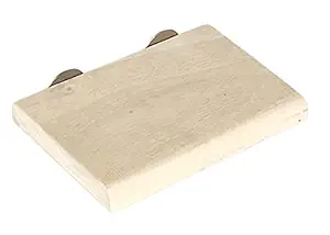 KSK Bird Wooden Stand Platform Rectangle Shaped Bird Perch Stand Playground Cage Accessories Design for Parrot Cockatiel Parakeet,African Grey, Hamster Small Animals Exercise Toy-1Pic