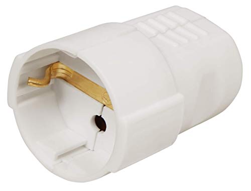 Preisvergleich Produktbild McPower 1300383 Schutzkontakt-Kupplung, weiß, 250 V