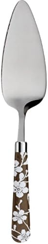 Cake Server and Cake Knife Cake Server Stainless Steel Flower Brown Kom Amsterdam