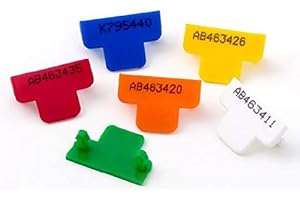 VERSAPAK Reusable Cash Bag T Seals 500 Pack (Red)