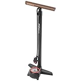 Material: Aluminio anodizado ZEFAL Profil MAX FP60 Inflador de Taller, Unisex Adulto, Negro, Talla Única