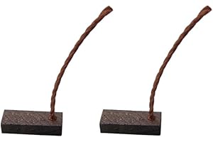 Trade-Shop - 2 spazzole di carbone per motore, 4 x 6 x 15 mm, 12-24 Volt, per vari motori auto, porta a rullo, porta del garage, azionamenti alternatore