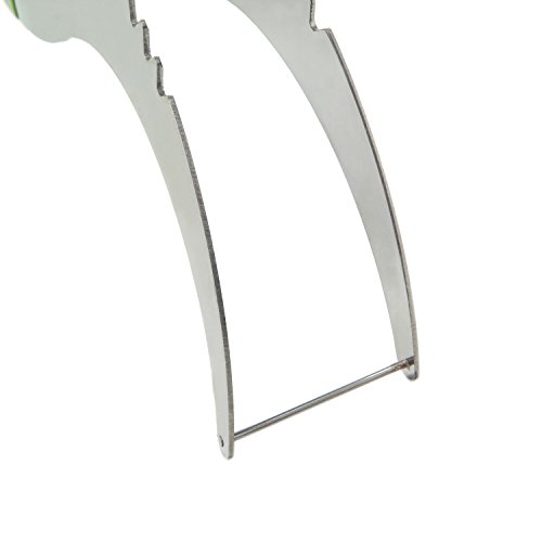 Umiwe Edelstahl Doppel Messer Wassermelonen Schneider und Doppelzweck Melonenausstecher - 5