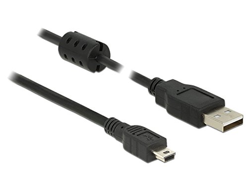 DELOCK Kabel USB 2.0 Typ-A Stecker > USB 2.0 Mini-B Stecker 1,0 m schwarz