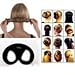 Black Fold, Wrap & Snap Bun Twister Hair up Do Tool/ Accessories by Mytoptrendz®