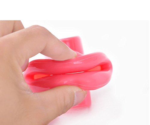 KRY Lächeln-Trainer-Geschlechts-Spielwaren-Mund-Knebel für Frauen 2pcs / Pack Oral-Geschlechts-Stecker-erwachsene Spiele Versorgungsmaterialien Femal Mund-Stecker-Geschlechts-Spielwaren für Paare (Rosa) - 5