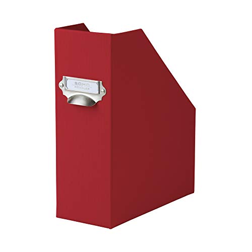Rossler Soho A4 115mm Magazine Box with Handle and Index Holder - Red