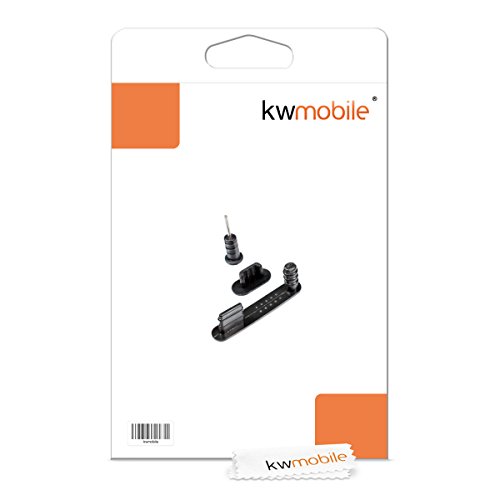 kwmobile 3X Tap nes Anti-Polvo para Apple iPhone SE 5 5S en Negro - Protecci n anit Polvo y Suciedad reviews kwmobile 3X Tap nes Anti-Polvo para Apple iPhone SE 5 5S en Negro - Protecci n anit Polvo y Suciedad