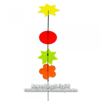 Sonnenfänger – Sun Dancer Schwingstab – wetterfest, bruchfest – Ø: 6mm, Höhe: max. ca. 160cm, je Stabsegment: ca. 53cm – inkl. Steckverbinder und Gleithülsen für max. 4 Sun Dancer - 2