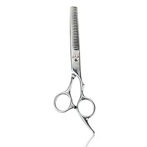 Stainless Steel Professional Pet Grooming Hair Thinning Scissors (Silver)