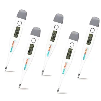 AmbiTech PHX-01 Digital Thermometer with One Touch Operation For Child and Adult Oral or Underarm Use Pack Of 5 (Made in India)(1 YEAR WARRANTY)